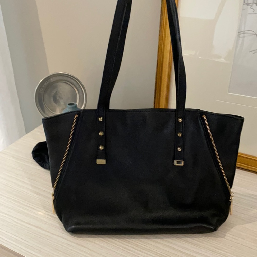 Juicy Couture Black Genuine Leather Handbag